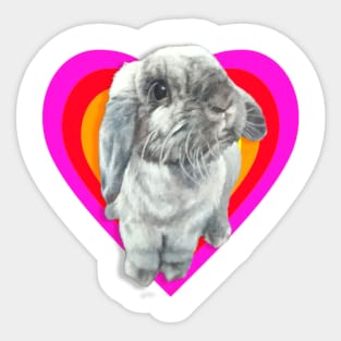 Super cute Snoopy the miracle mini lop bunny Sticker